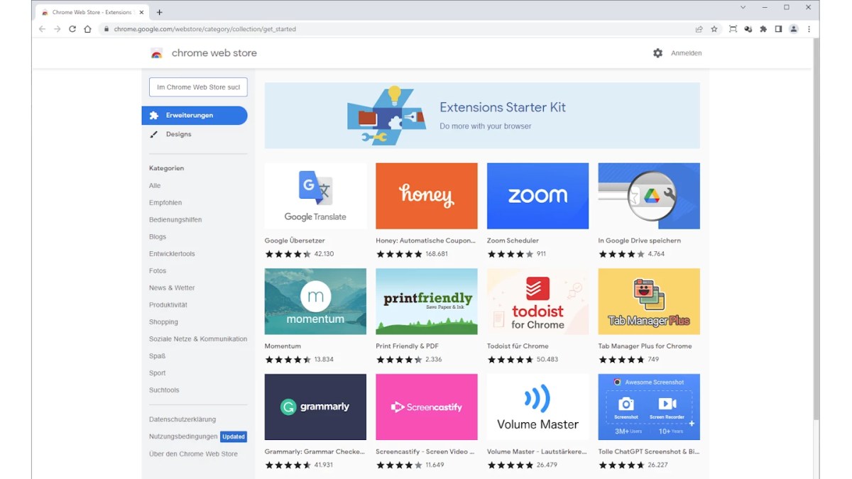 Chrome Store - Extensions Starter Kit