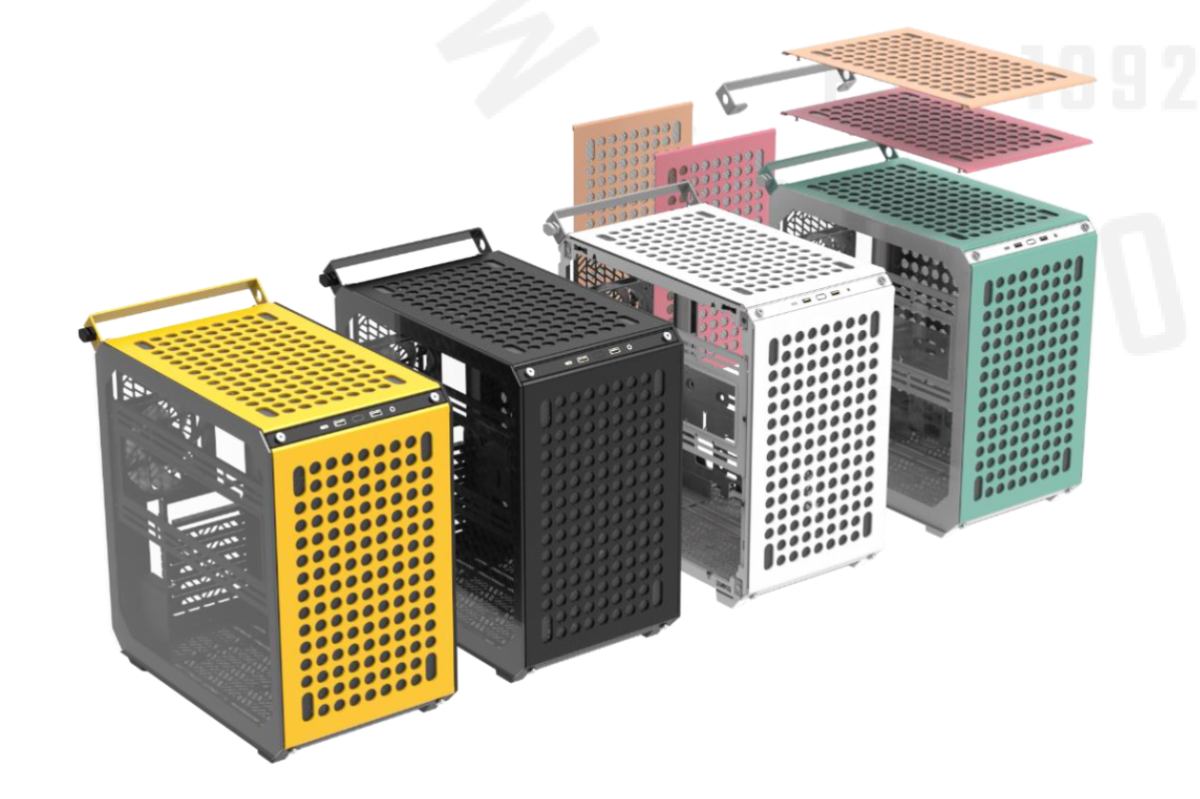 Cooler Master Qube 500 Flatpack case color options