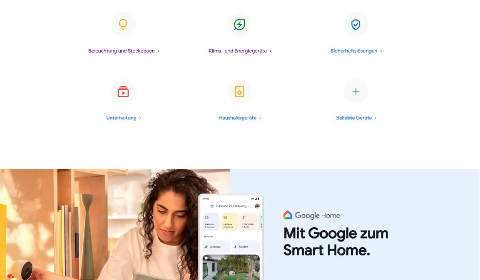 Es gibt zahlreiche Produkte, die mit Google Home funktionieren - achten Sie also auf das Kompatibilitäts-Logo. Im Google-Store sind einige davon gelistet, allerdings ist das Angebot bei anderen Händlern größer.
