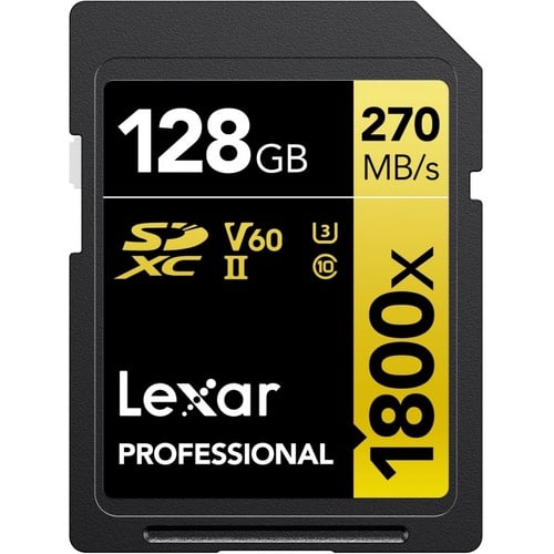 Lexar Professional 1800x UHS-II SDXC 128GB