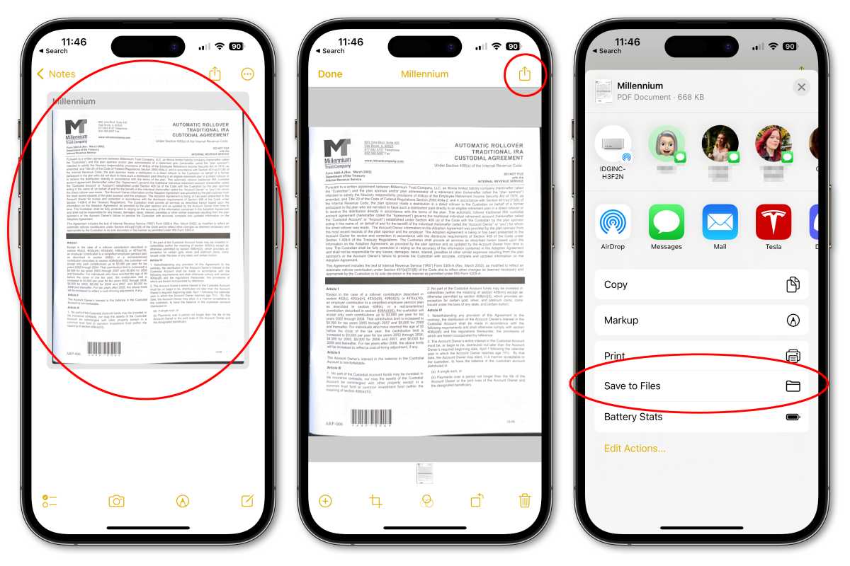 Cómo escanear documentos en el iPhone o iPad - Soporte técnico de Apple (US)