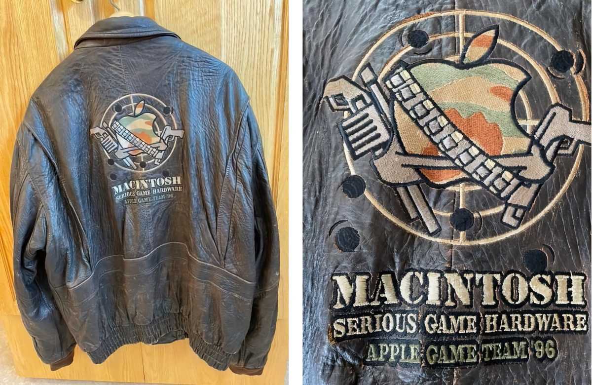 Apple's leather bomber jacket from 1996 to promote the Mac as a gaming platform.