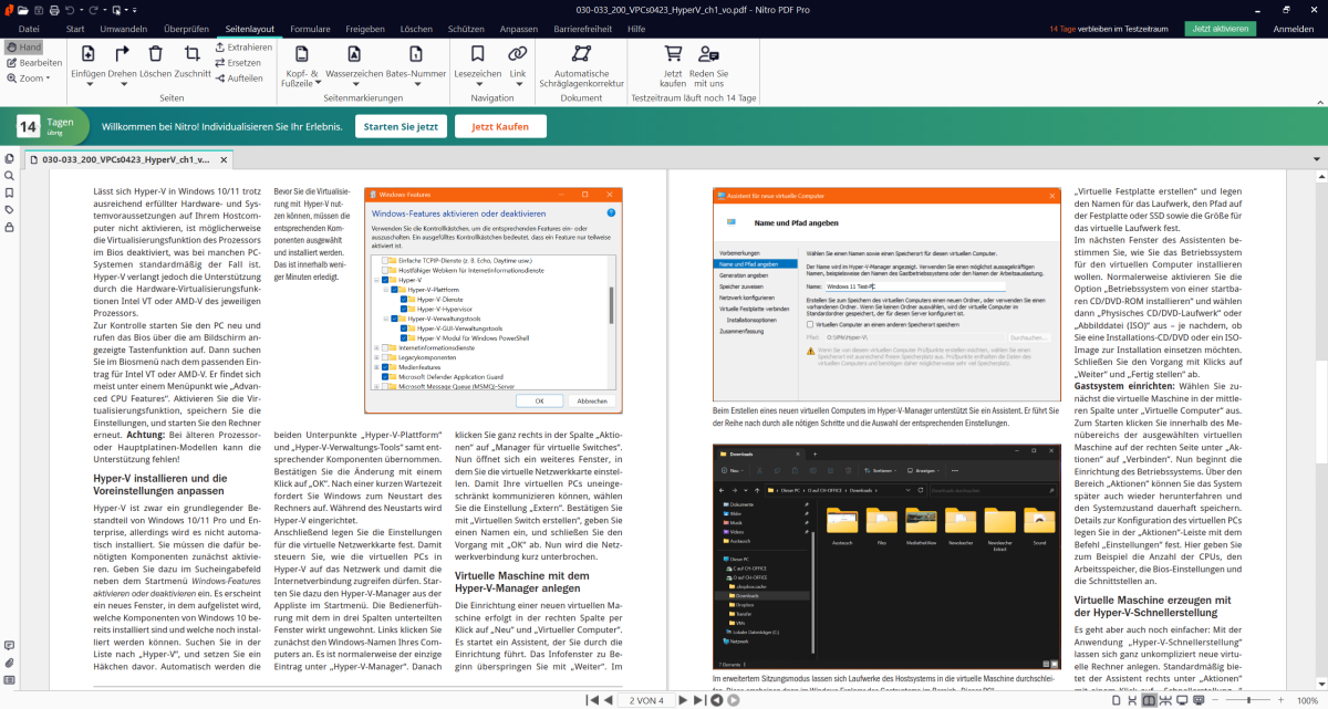 Nitro PDF Pro Dokumentenansicht