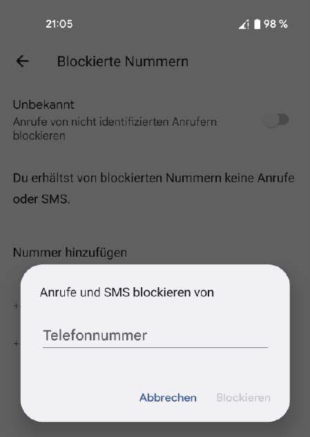 Neuere Versionen von Android bieten von Haus aus eine Funktion, um unerbetene Anrufer und Spammer zu blockieren.