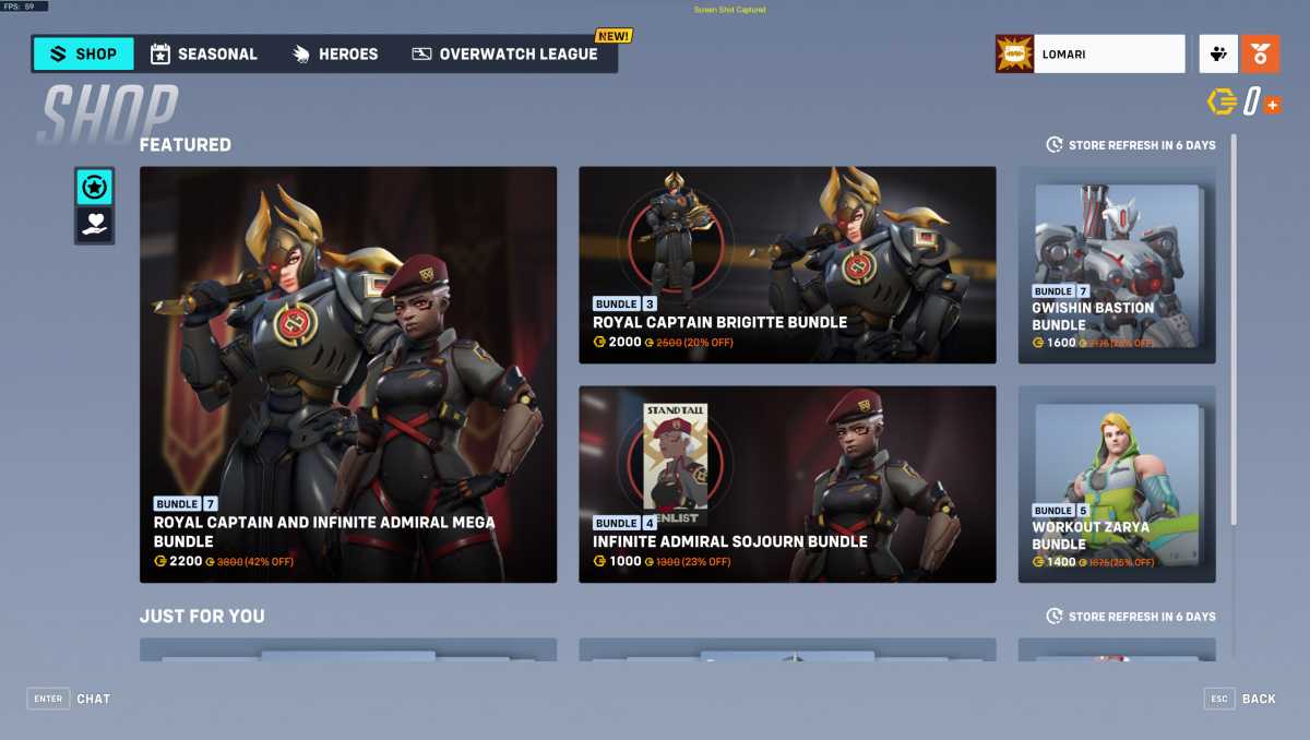 Overwatch 2 store page