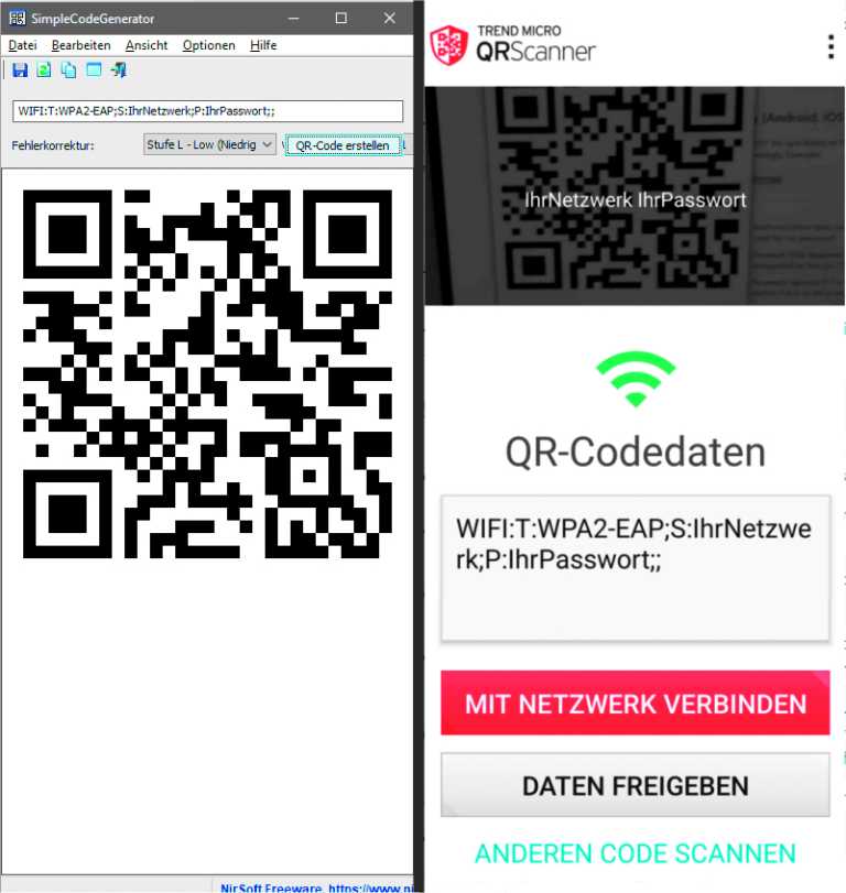 QR-Codes mit privaten Daten erzeugen: So geht's mit dem Simple Code ...