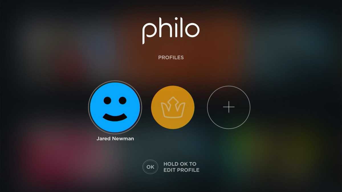 Philo profile selection