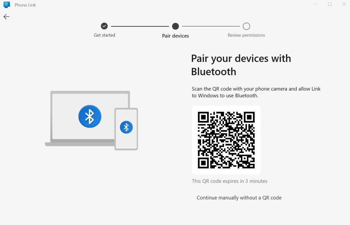 Phone Link setup iPhone