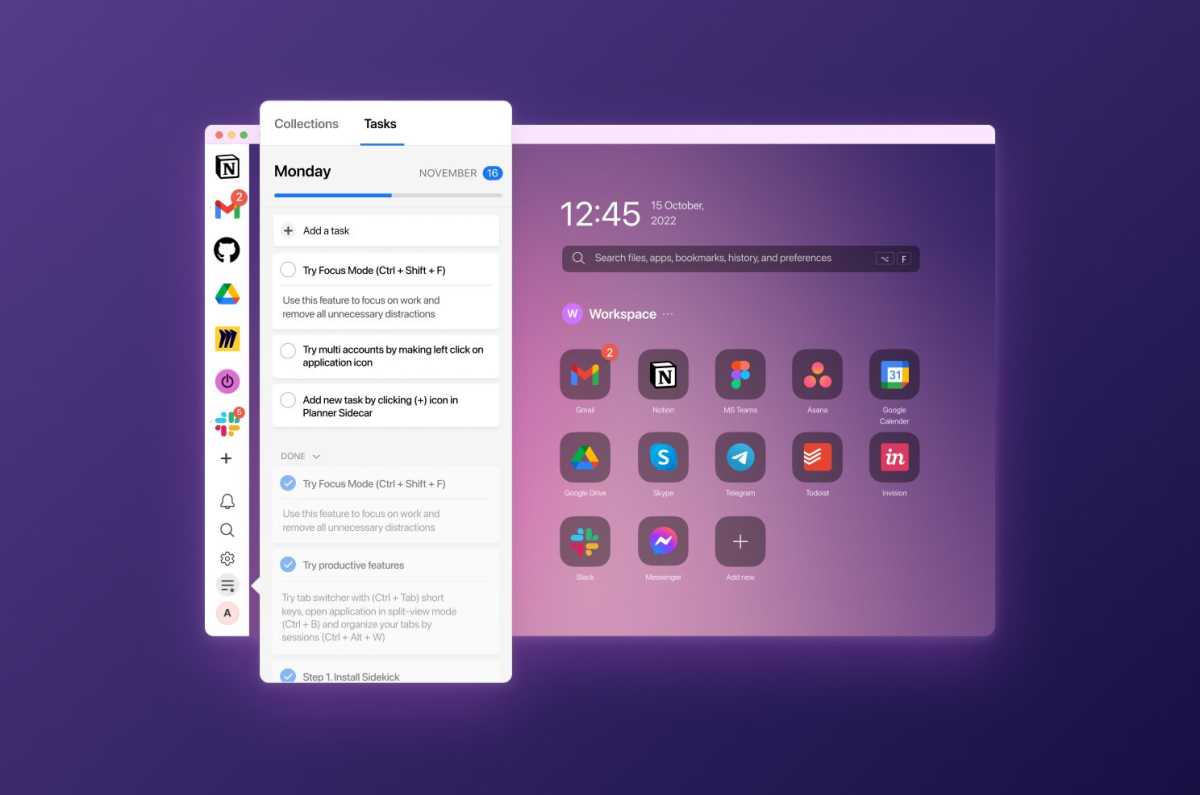 Sidekick browser