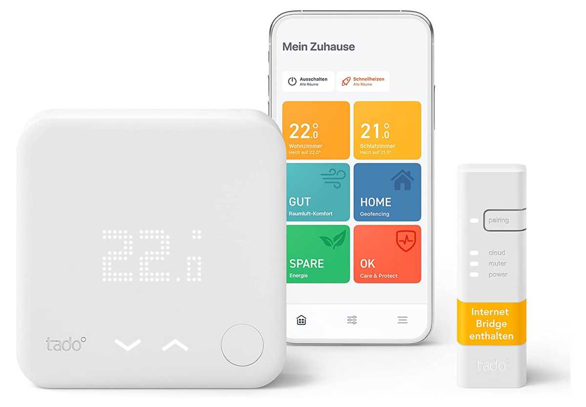 Ein beliebtes Modell auf Amazon: Das tado° Smart Home Thermostat Wifi Starter Kit V3+