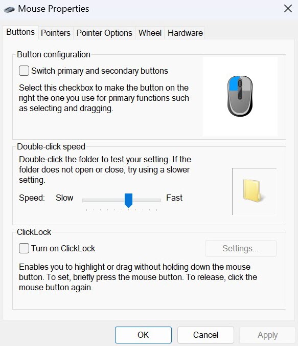 Windows customise touchpad method