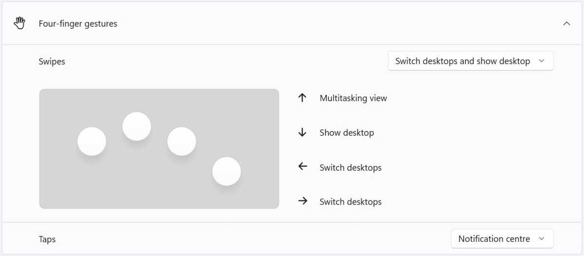 Windows customise touchpad method