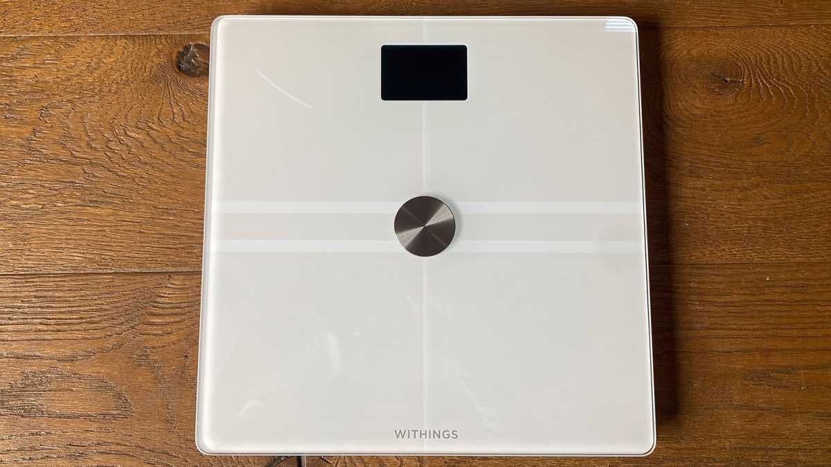 Withings Body Comp smart scale, from above