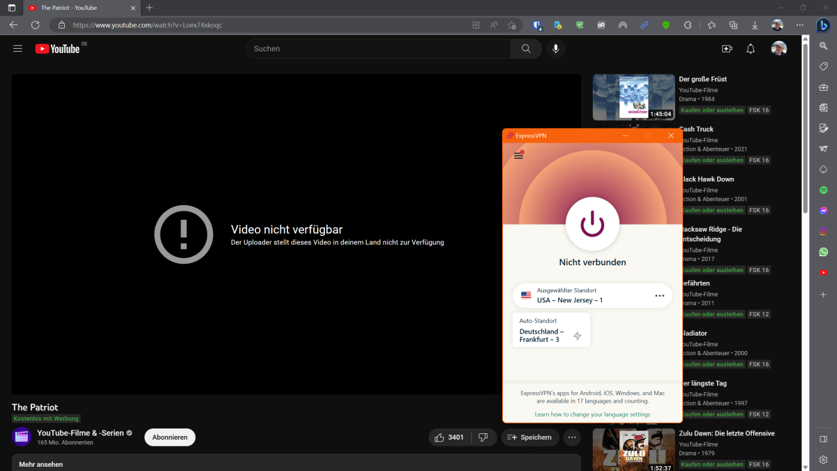 Youtube gesperrte Inhalte