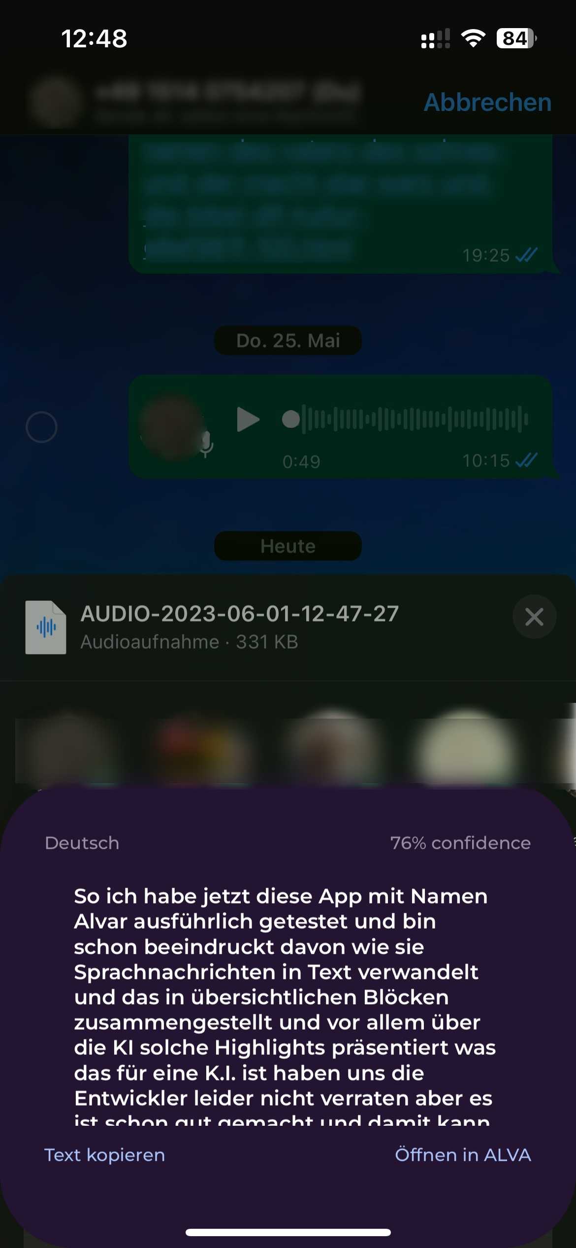 Alva-App im Test: Sprachnachrichten zu Text und Zusammenfassungen ...