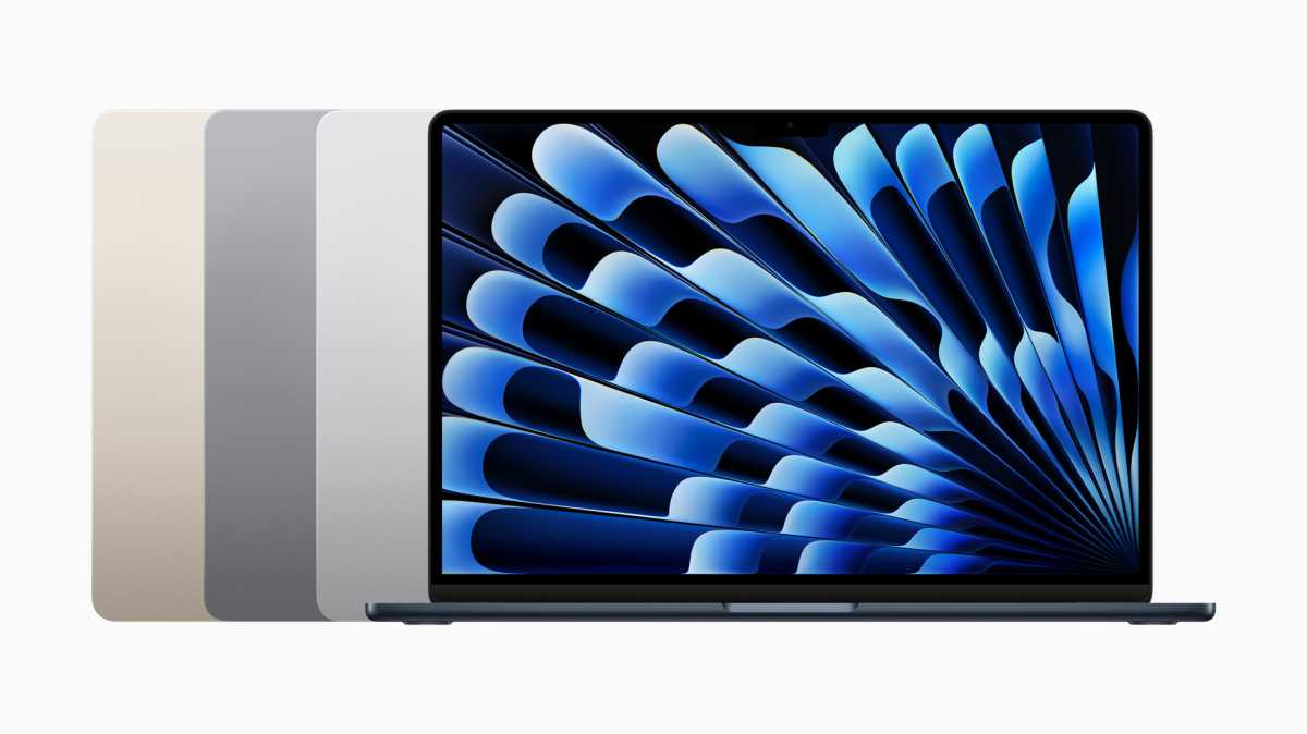 Colors schemes of the new 15-inch MacBook Air