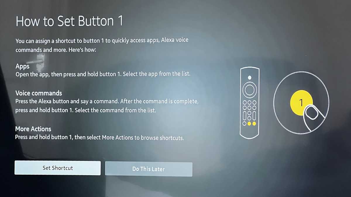Botones personalizables del mando por voz Alexa Pro de Amazon