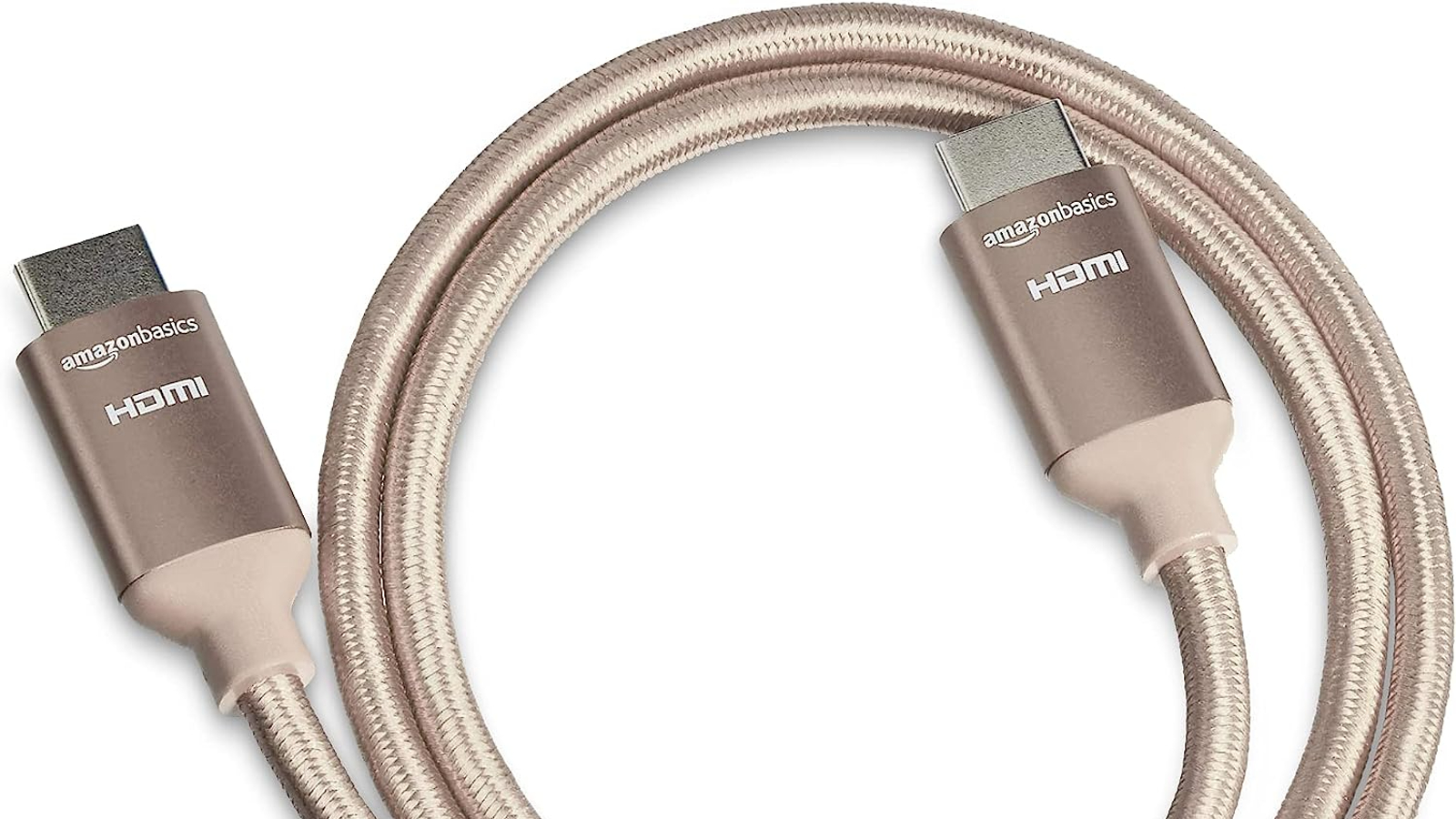 Amazon Basics braided gold HDMI Cable - Best for aesthetics