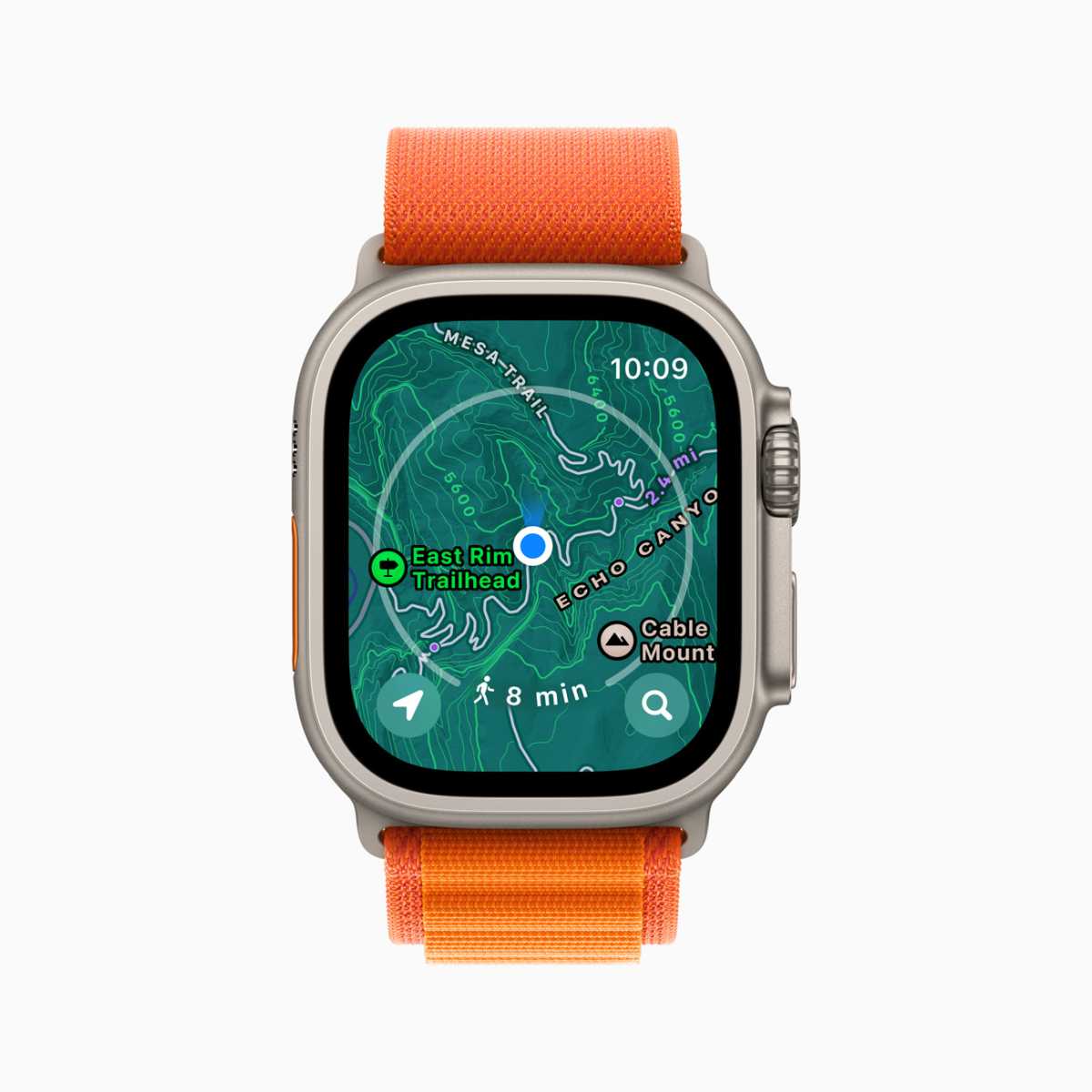 WatchOS 10 – topographische Karten