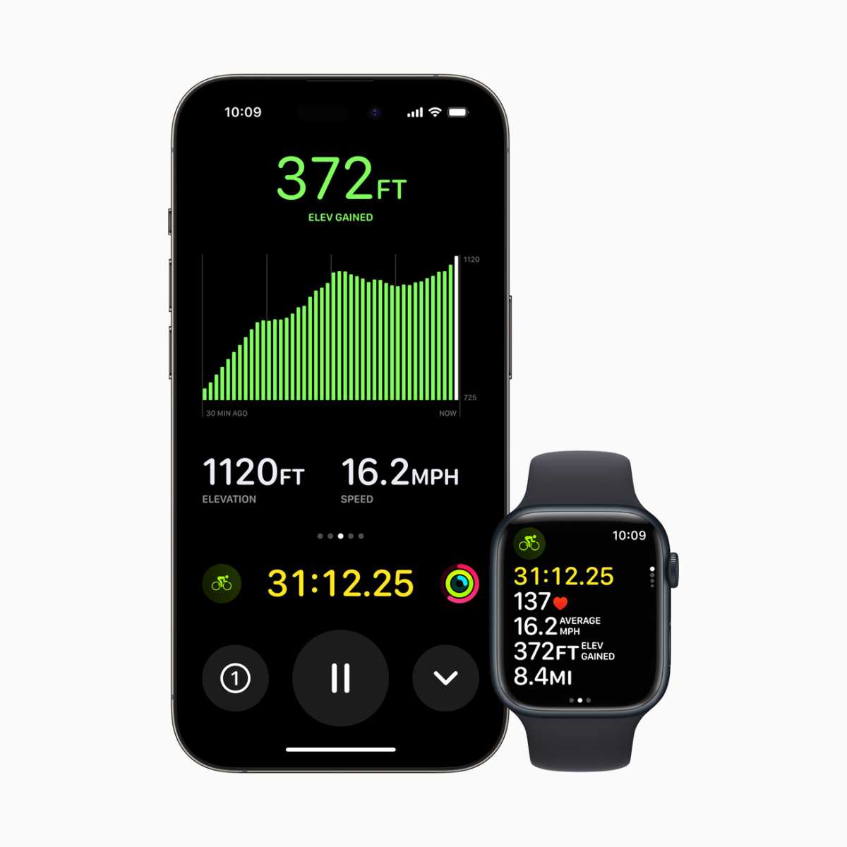 watchOS 10 – Höhenmeter beim Fahrradfahren