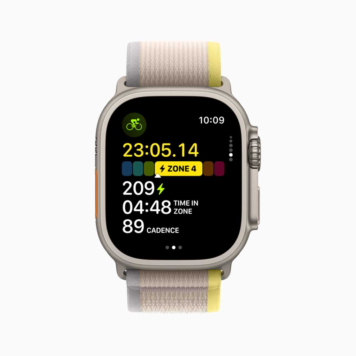 watchOS 10 – Leistungszonen für Fahrradfahrer