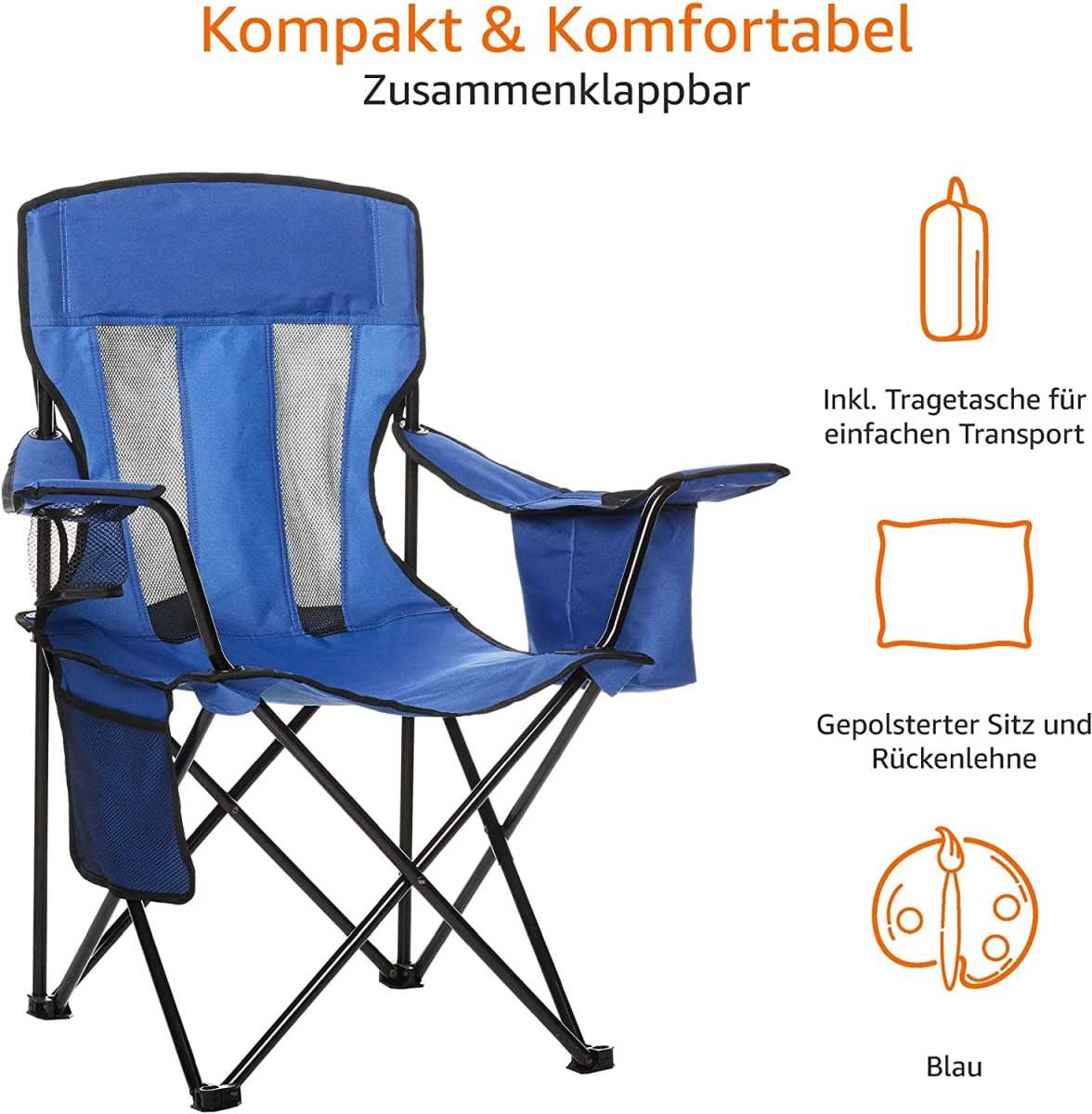 Campingstuhl mit Kühlfach