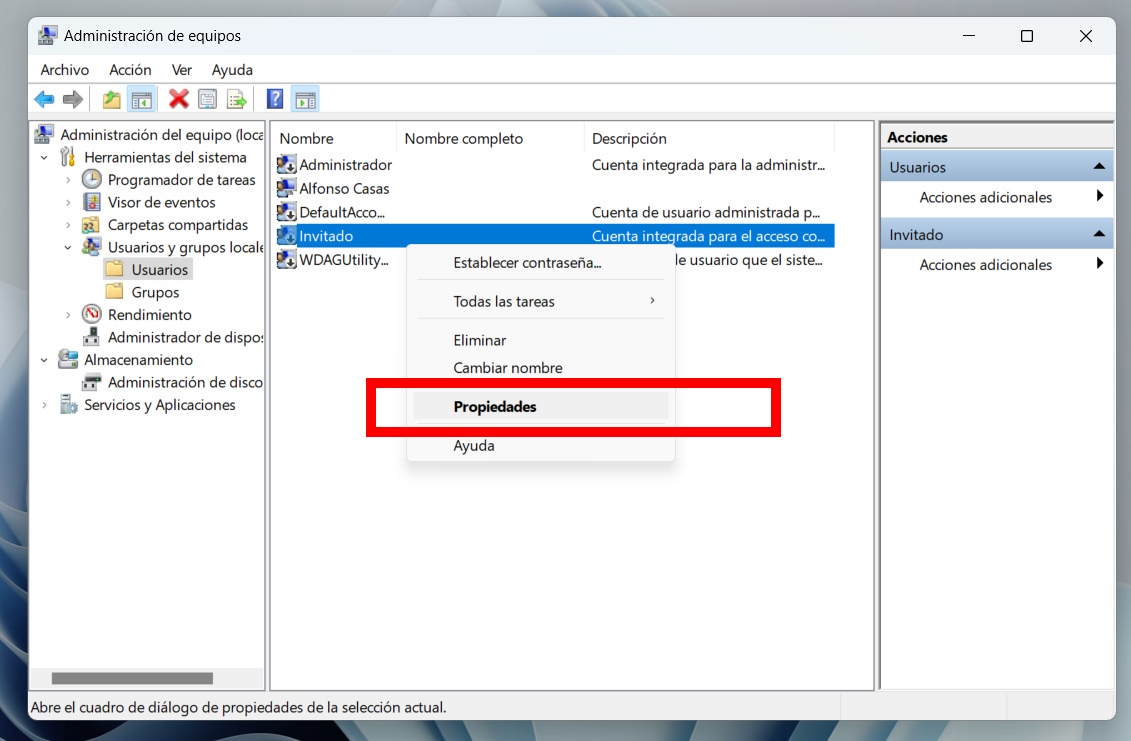 Cómo eliminar cuentas de usuario en Windows 11 4