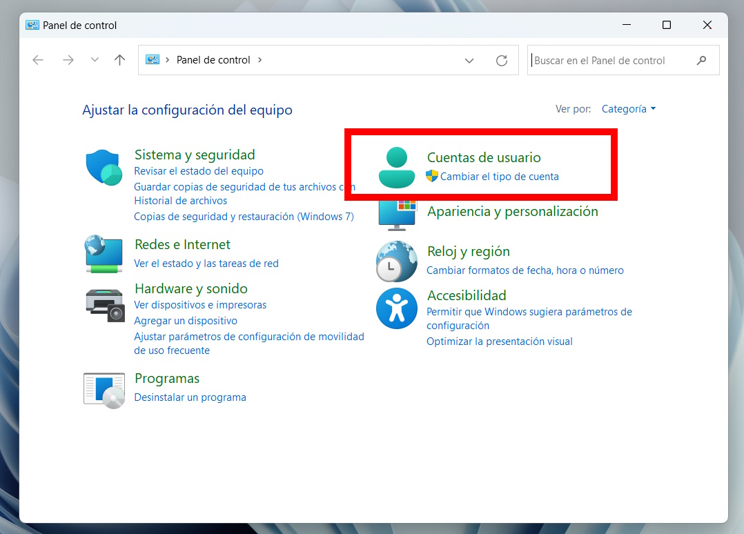 Cómo eliminar cuentas de usuario en Windows 11 8