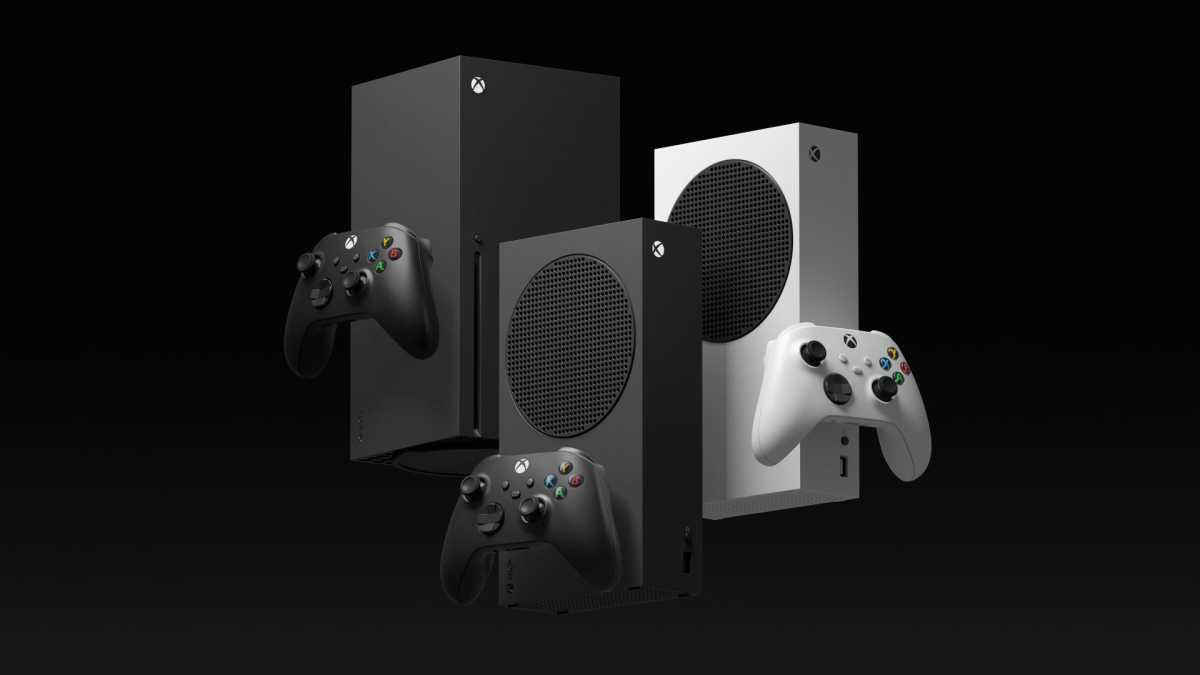 Xbox Series S in schwarz und weiß, Xbox Series X