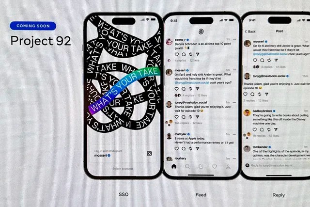 Screenshots of Meta's upcoming Project 92 app (Source: The Verge)