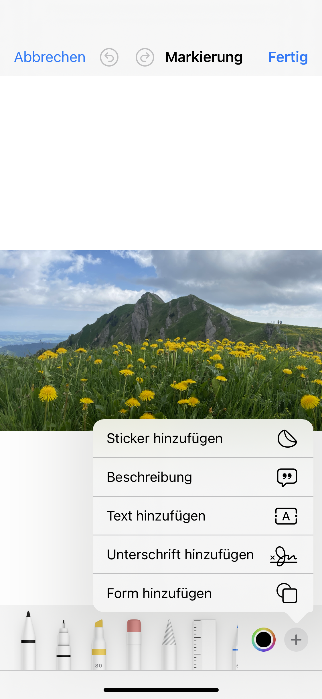iOS 17 Fotobearbeitung – Lupe ist verschwunden