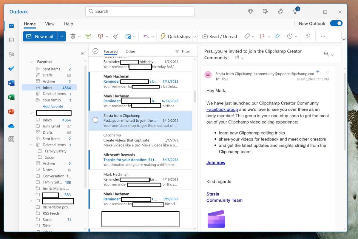 Outlook for Windows app