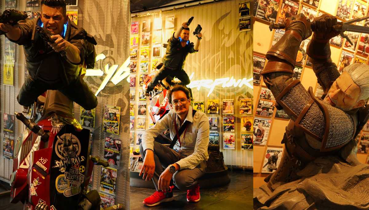 PC WELT’s Gaming-Spezialist Benjamin Kratsch zu Gast bei CD Projekt RED: Direkt am Eingang begrüßt uns die wunderschön gearbeitete Collector’s Edition von Cyberpunk 2077 in Monster-XL-Größe und alle Meeting-Räume sind im Cyberpunk-Design gehalten. Ein Special zum Studio-Besuch folgt bald.