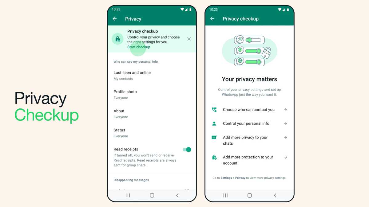 WhatsApp Privacy Checkup