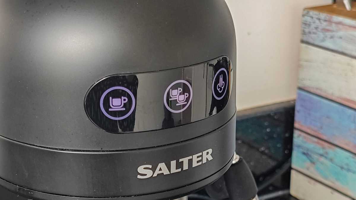 Salter Espirista coffee machine touch controls