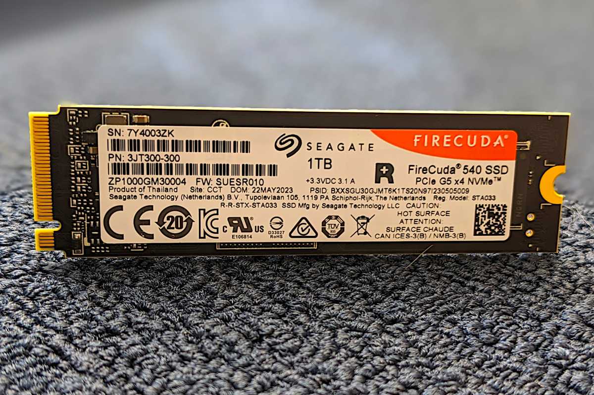 Seagate FireCuda 540 PCIe Gen5 NVMe SSD sets new playing field - Digital  Reviews Network