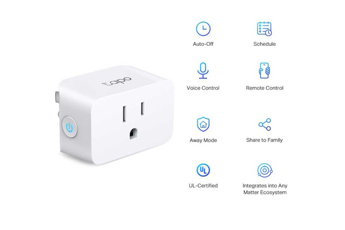 TP-Link Tapo Matter Smart Plug with 4 Platforms - Alexa, Apple