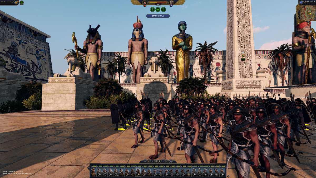 In Total War Pharao hängt viel davon ab, welchen Göttern wir huldigen und ob wir uns dafür entscheiden die Generalslaufbahn einzuschlagen oder etwa Hoher Priester zu werden, was andere Einheiten und Möglichkeiten der Intrige freischaltet.
