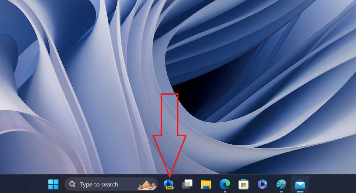 Windows Copilot taskbar