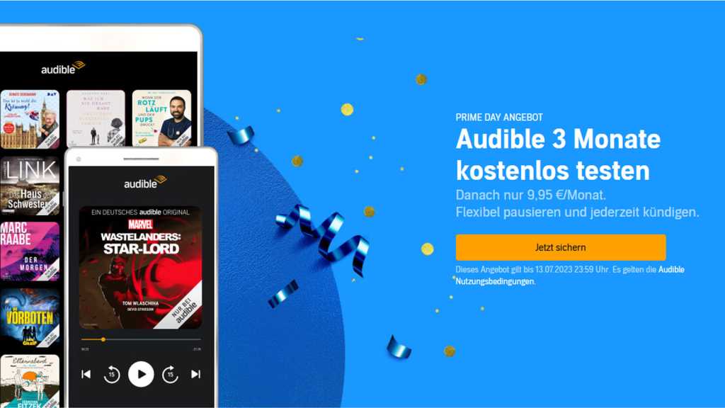 Image: Amazon Audible mit tausenden HÃ¶rbÃ¼chern jetzt 3 Monate kostenlos testen