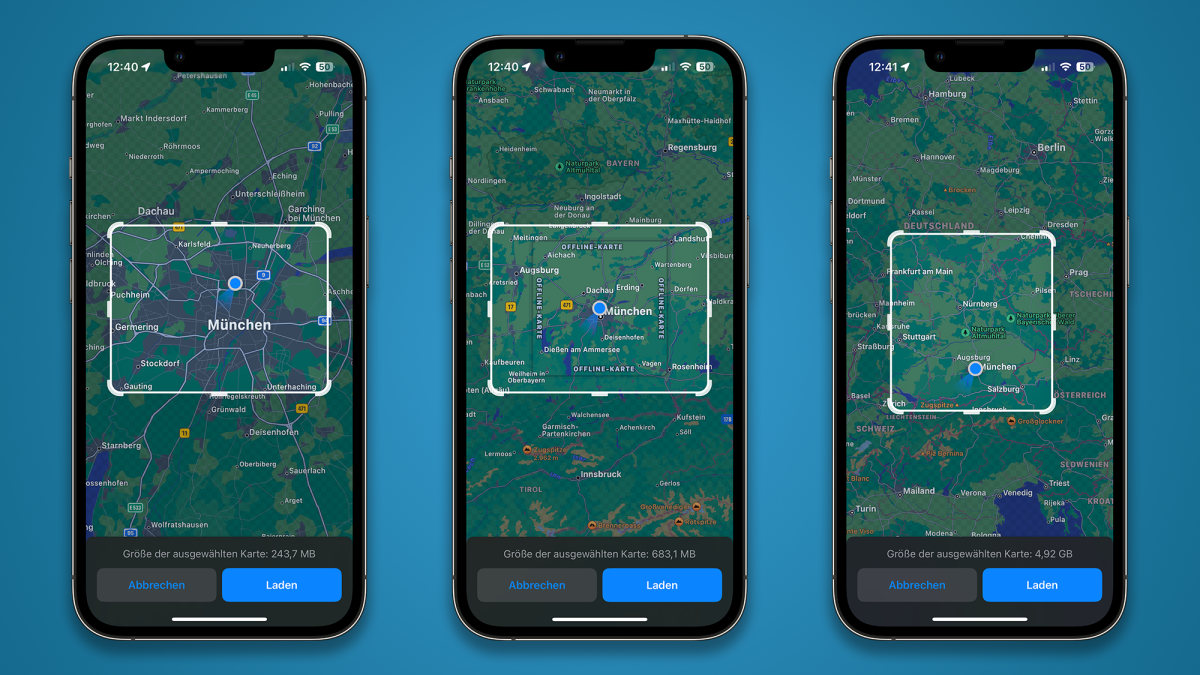 Apple Karten offline nutzen