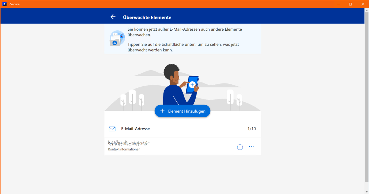 F-Secure Total 2023 ID-Überwachung