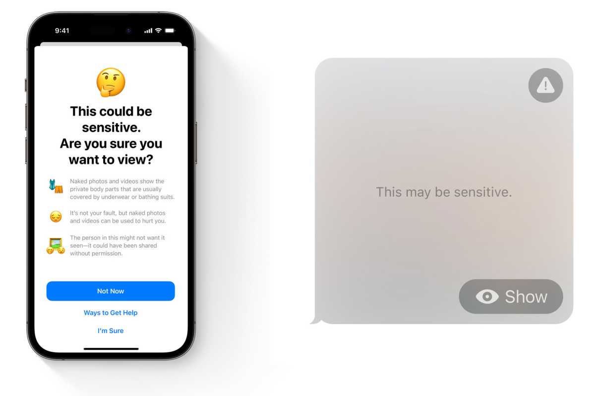iOS 17 sensitive images