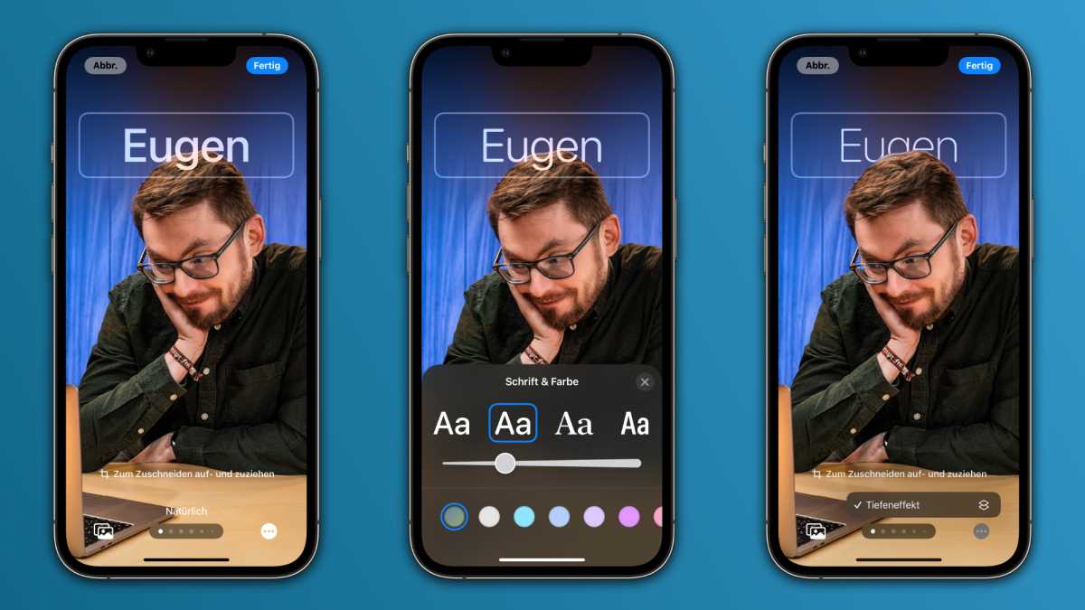 iOS 17 Kontaktposter Anpassungsmöglichkeiten
