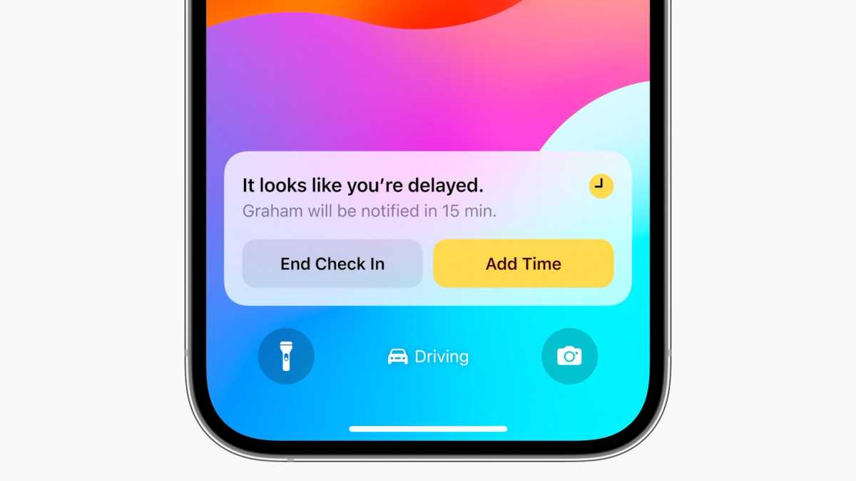 iOS 17 Messages Check-in Verlängern