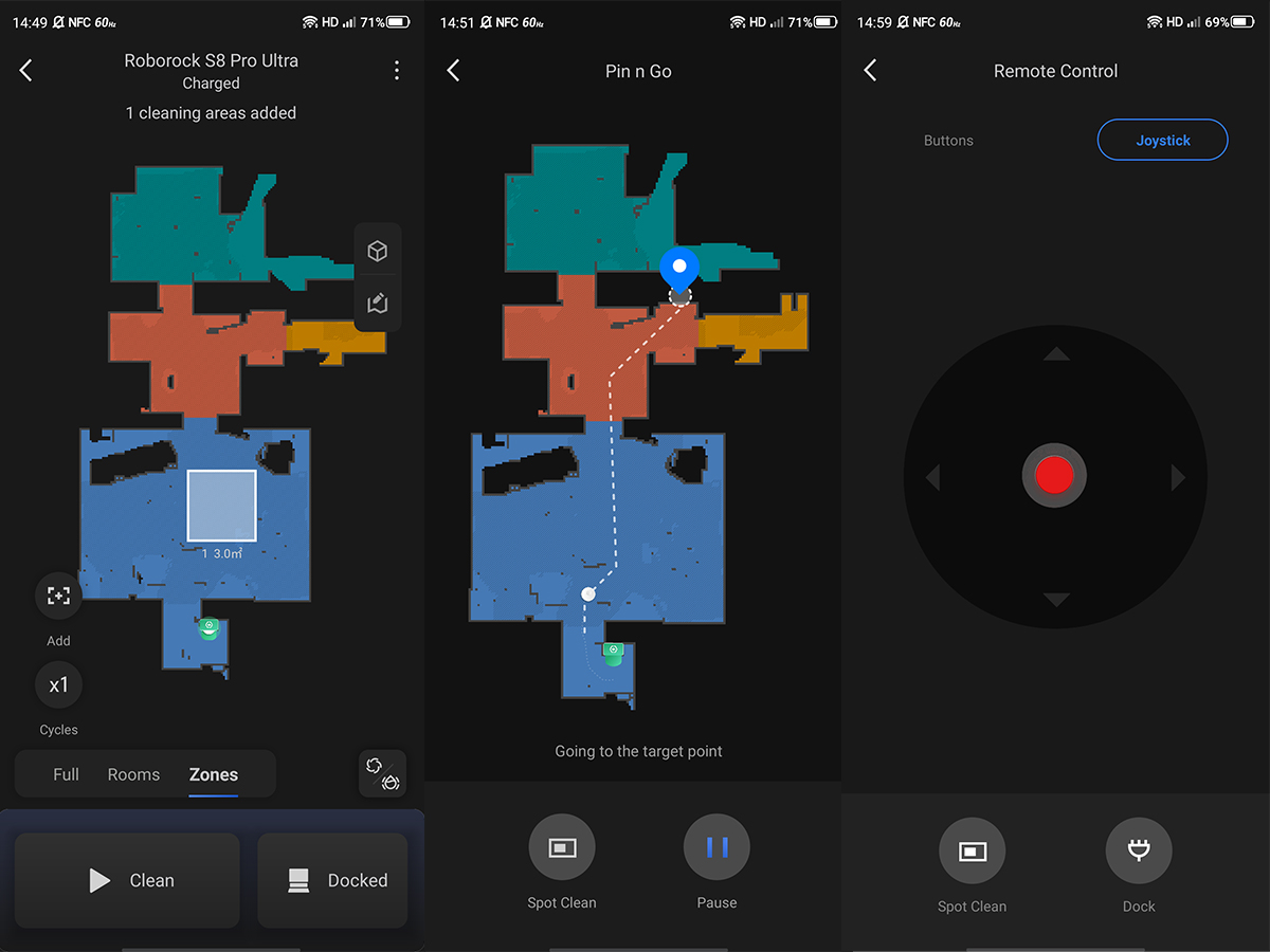 Roborock S8 Pro Ultra - funciones de la app