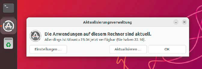 Ubuntu-Upgrades lösen einen umfangreichen Austausch von Systemdateien aus, funktionieren aber seit Jahren pannenfrei.