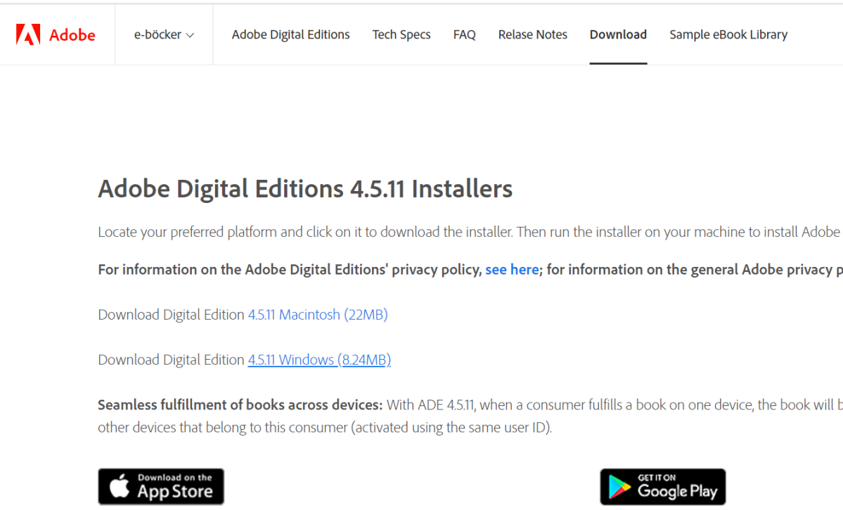 Adobe Digital Editions