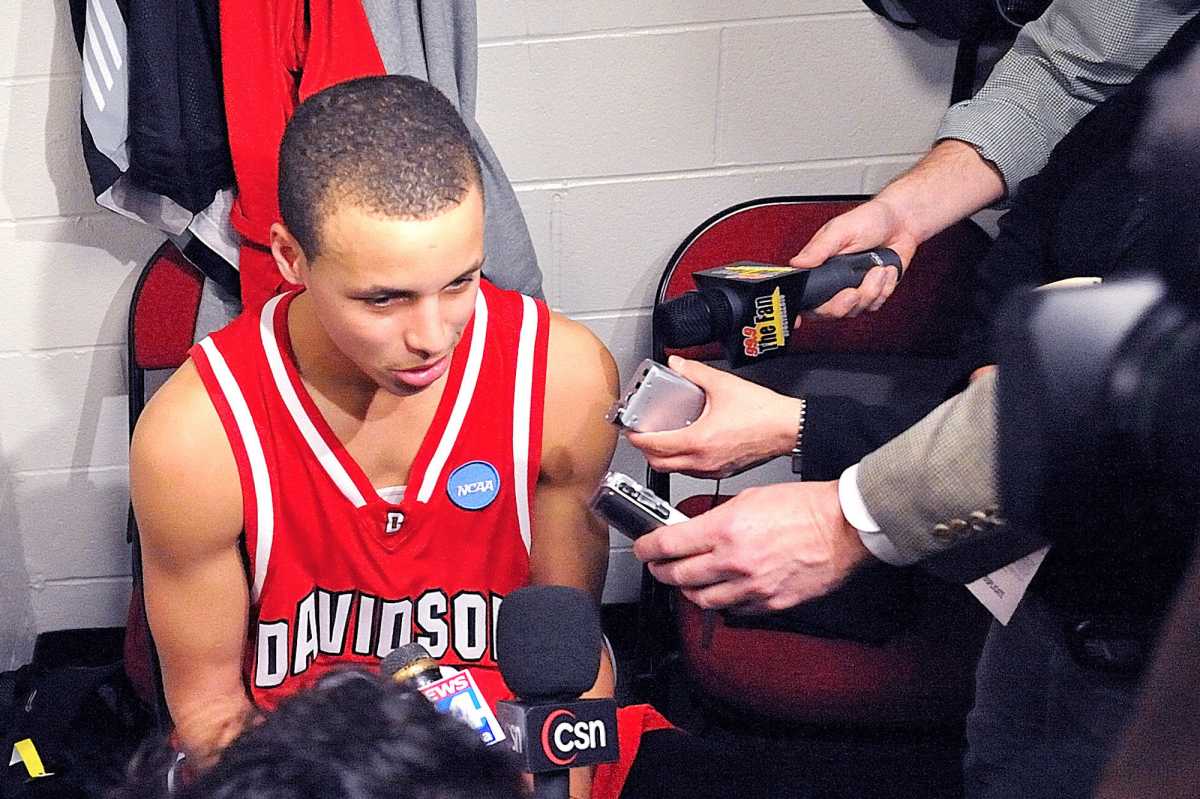 A young Stephen Curry as seen in the documentary Stephen Curry: Underrated.