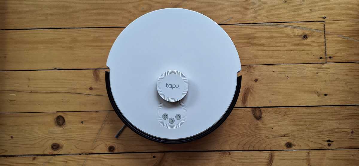 Top view of the Tapo RV30 Plus Robot Vacuum & Mop